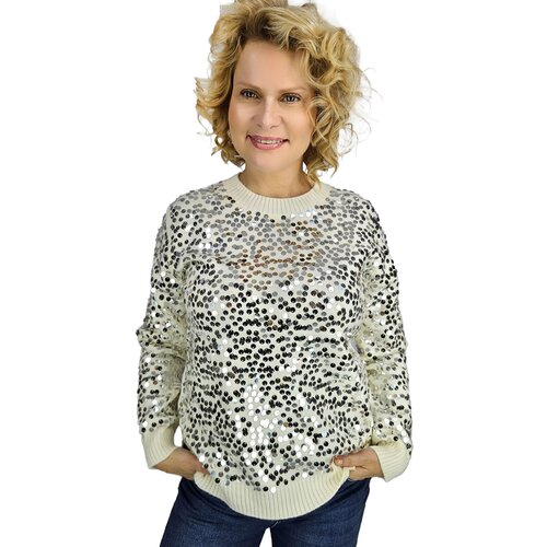 Pri Warm women's sweater front with large sequins fashionable ALEXIS Cijene