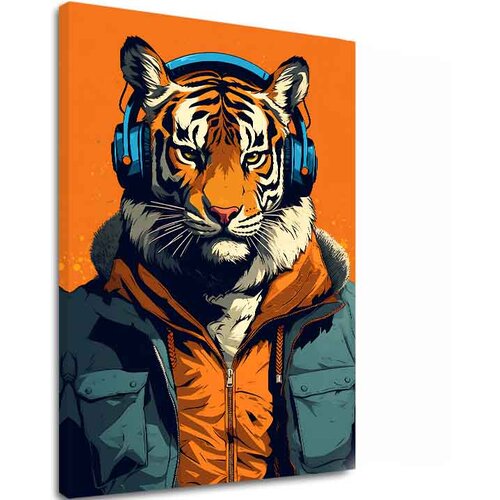  Slika TIGER VIBES | Italijansko platno Cene