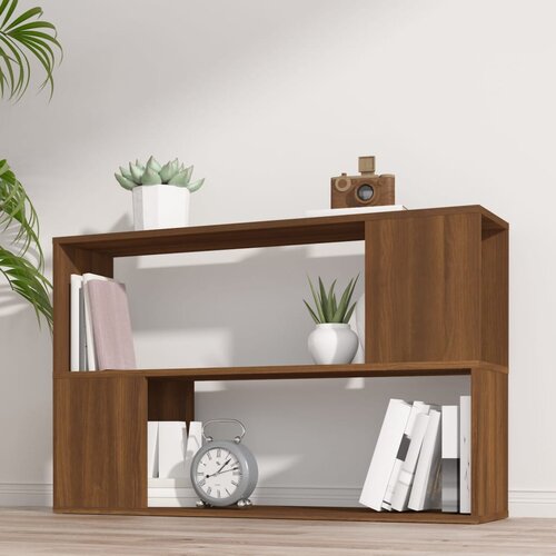 VidaXL Ormarić za knjige smeđi hrast 100x24x63 cm konstruirano drvo Slike