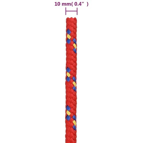  Brodski konop crveni 10 mm 100 m od polipropilena Slike