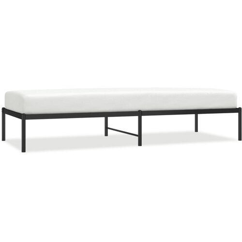 Maison Chic Kovinski Posteljni okvir - Enojna postelja - Postelja za odrasle črn 80x200 cm, (21692534) Slike