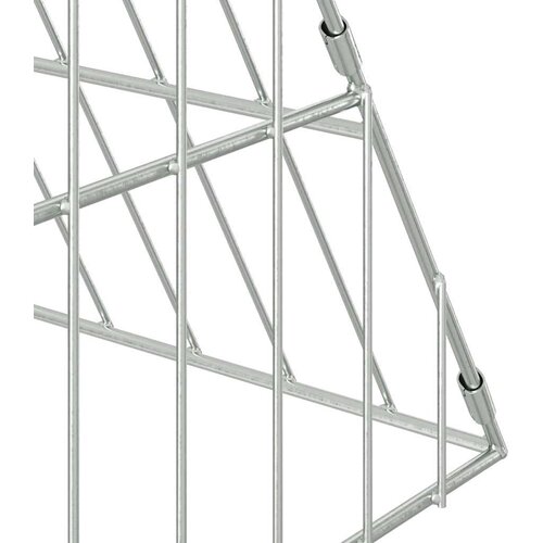  Kavez za piliće Srebrno 430 x 100 x 85 cm Cinkani čelik Slike