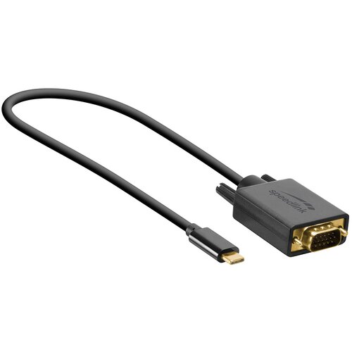 Adapter kabl Type-C to VGA, SPEEDLINK -C to VGA cable, 1,8m HQ, SL-180029-BK Cene