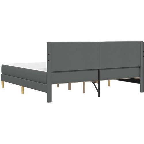  Okvir kreveta s madracem Tamno siva 180 x 200 cm tkanina Slike