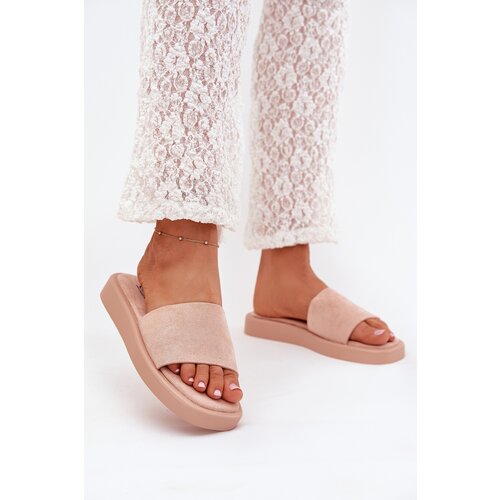 Boto Women's Platform Slippers Made Of Eco Suede Dirty Pink Jorina Cijene