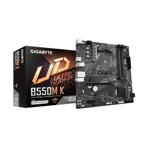 Gigabyte MB [B550M K];AM4; 4xDDR4; 2xM.2; 4xSATA;8xusB; DP; HDMI; PS2; mATX Cijene