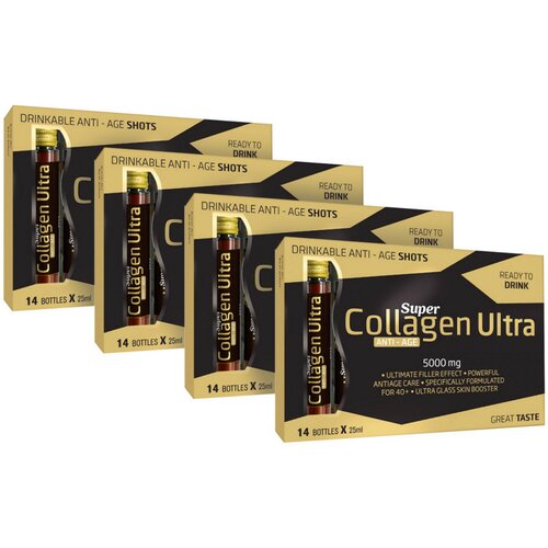 Aleksandar Mn Kolagen Super Collagen Ultra Anti-Age 5000mg, 14 x 25ml, 4 pakovanja Cene
