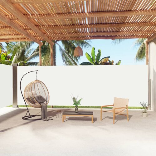 vidaXL Uvlačiva bočna tenda krem 200 x 1000 cm Cijene