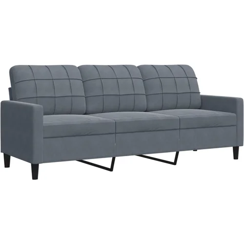 MAISON CHIC kavč - Sofa - Kanape temno siv 180 cm žamet, (21726420)