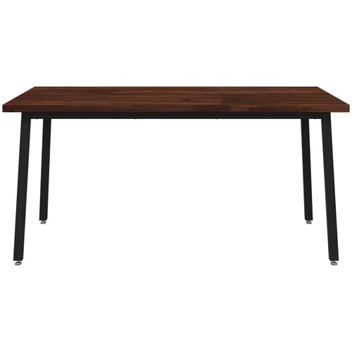  Kvadratni blagovaonski stol 160 x 80 x 75 cm Tamno smeđa Slike