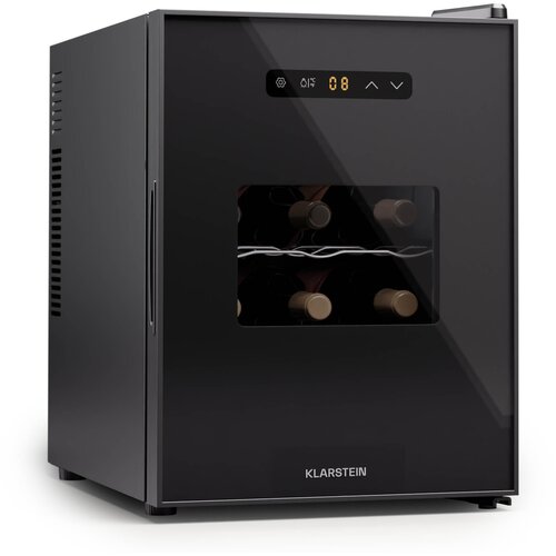 Klarstein Silent Vino 12 Uno, hladilnik za vino, 31 l / 12 steklenic, 5-18 &amp;deg;C, na dotik Slike