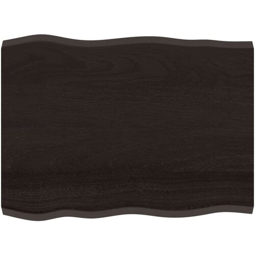 vidaXL Mizna plošča temno siva 80x60x4 cm obdelana trdna hrastovina Cene