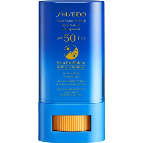 Shiseido Sun Care Clear Stick UV Protector WetForce lokalna njega za zaštitu od sunca SPF 50+ 20 g