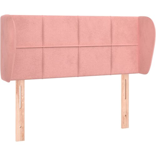 Maison Chic posteljno vzglavje - vzglavna omarica - nočna omarica z u&amp;scaron;esi roza 103x23x78/88 cm žamet, (21712350) Slike