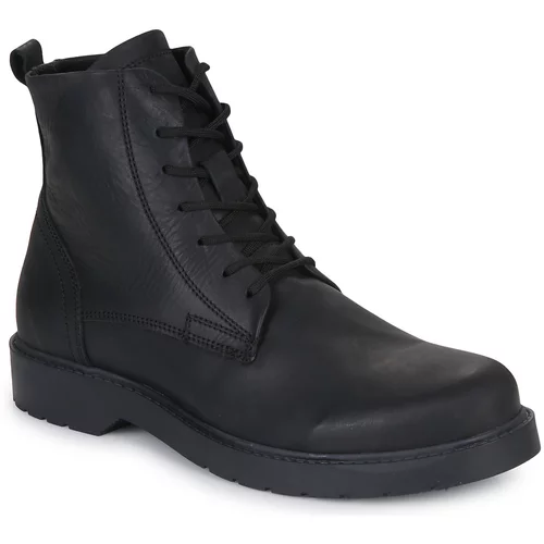 Selected SLHTHOMAS LEATHER BOOT Crna