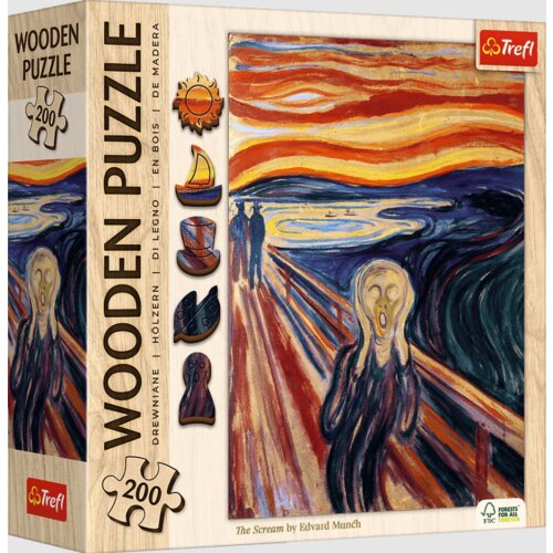 Puzzle 200 Wooden - Scream - Trefl 20252 Cijene
