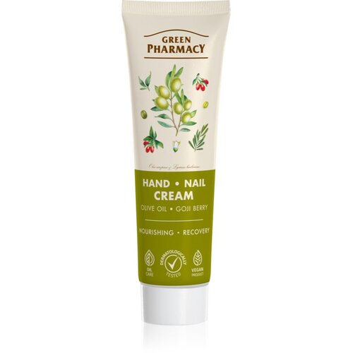 Green Pharmacy Olive &amp;amp; Goji Berry Hand &amp;amp; Nail Cream krema za ruke 100 ml Slike