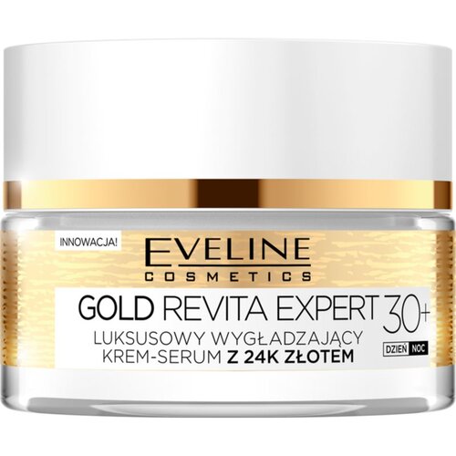 Eveline Cosmetics Gold Revita Expert učvr&amp;scaron;ćujuća krema za zaglađivanje sa zlatom 30+ 50 ml Slike