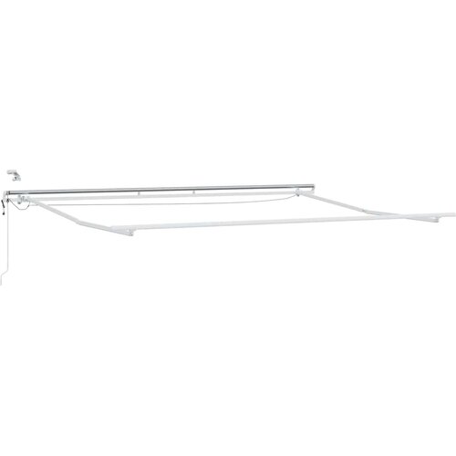  Skrovita tenda Zelena i bijela 500 &amp;times; 350 cm Poliester i metal Slike