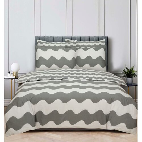 ESSENZA SLEEP 634703-POSTELJINA MARINE 200X200 + 2X60X80 CM VALOVI SIVI Cijene