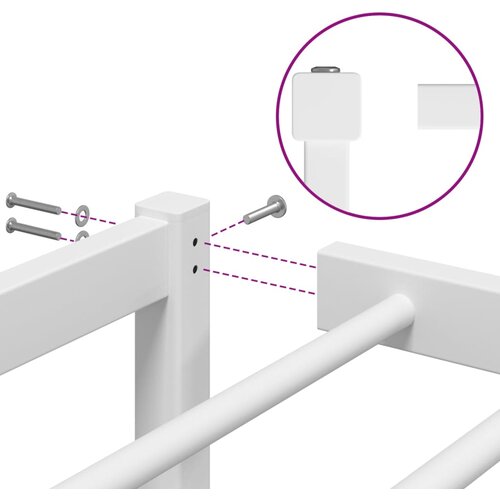  okvir za krevet bijeli 90x200 cm Slike