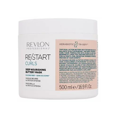 Revlon Professional Re/Start Curls Deep Nourishing Buttery Mask Maska za lase Skodrani lasje Valoviti lasje 500 ml za ženske