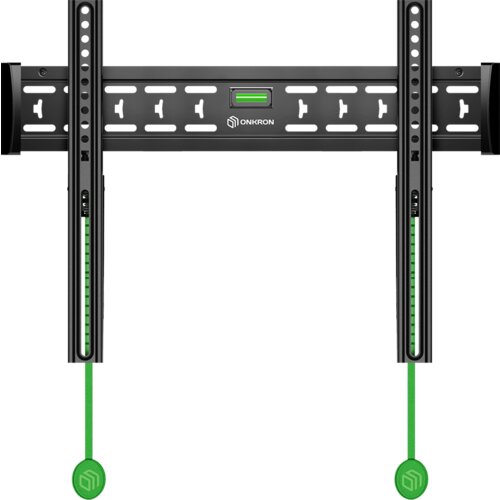 ONKRON Fixed TV Wall Mount for 43 to 85-inch Flat Panel TVs Digital Panels 68,2 kg, Black Slike