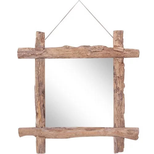  Ogledalo iz hlodov naravno 70x70 cm trpredelan les
