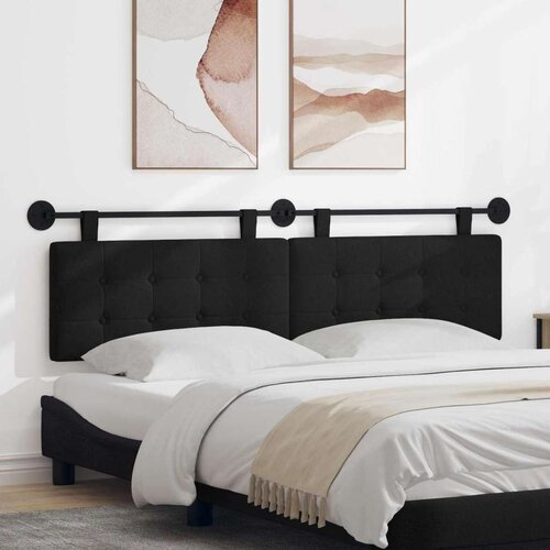  Držeće uzglavlje Zidne Crna 170 x 55 x 5 cm tkanina - Crna 160 cm bez LED Cene