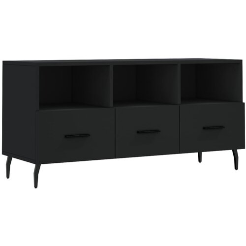Maison Chic TV omarica - TV enota - Televizijska omarica črna 102x36x50 cm inženirski les, (21700259) Slike