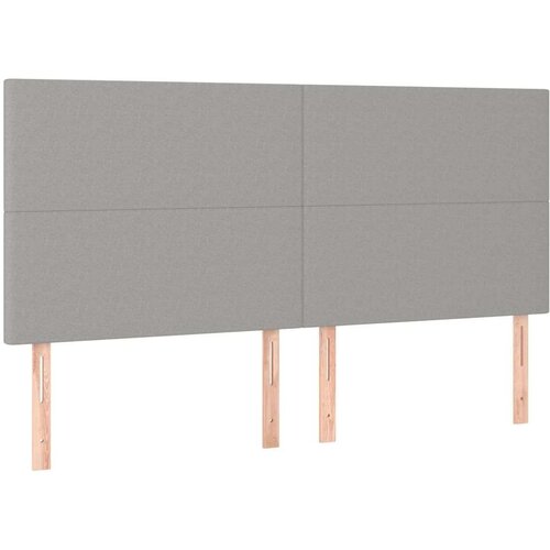  Box spring s madracem svjetlosiva 160x200 cm tkanina Slike