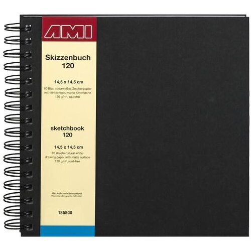 AMI Skicirka spirala trde platnice 14,5x14,5 cm, 120g, 80 listna, (20631415) Cene