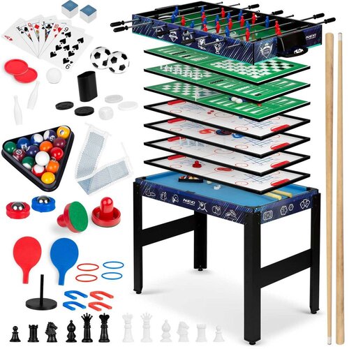  Multifunkcionalni stol za igru 12 u 1, 106 &amp;times; 59 &amp;times; 90 cm, NS-801, crni Slike
