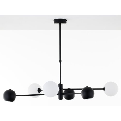Jupiter 1997 - luster na &amp;scaron;ipci MOKA 3xGU10/10W/230V + 3xG9/10W/230V crna/bela Slike