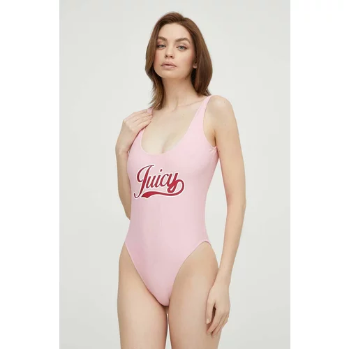 Juicy Couture Jednodijelni kupaći kostim boja: ružičasta, mekane košarice