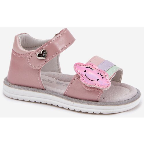 EVENTO Children's Sandals With Velcro Pink Orailla Cene