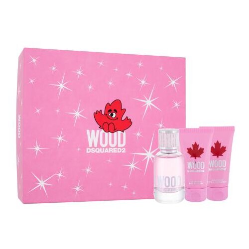 Dsquared2 Wood Set toaletna voda 50 ml + losion za tijelo 100 ml + gel za tuširanje 100 ml za ženske Cijene