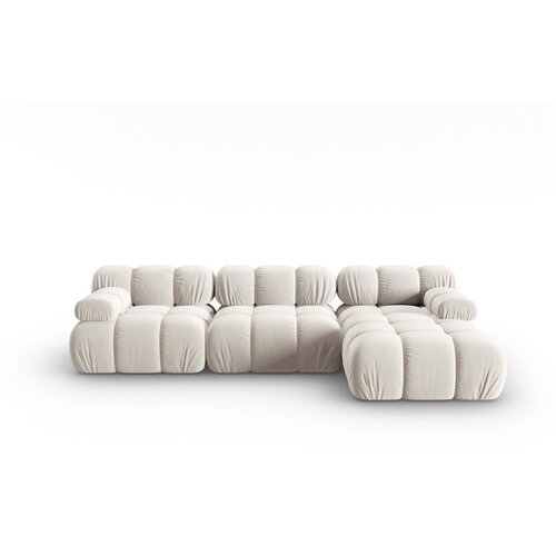 Micadoni Home bež žametna sedežna garnitura 285 cm bellis &amp;ndash; Slike