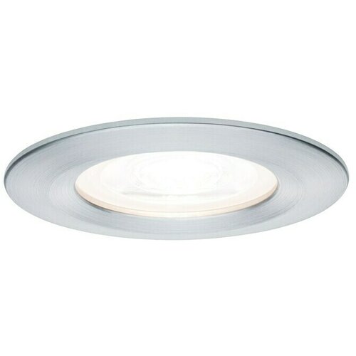 PAULMANN Set ugradbenih LED svjetiljki Nova (6,5 W, Srebrna mat, 3 Kom., Topla bijela, Promjer: 7,8 cm, IP44) Slike