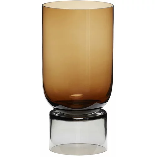 Hübsch Oranžna steklena vaza Amber, višina 32 cm