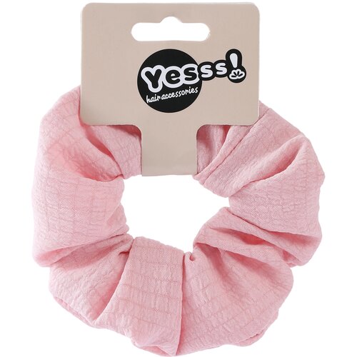 YESSS! scrunchy gumica roze 1/1 Slike