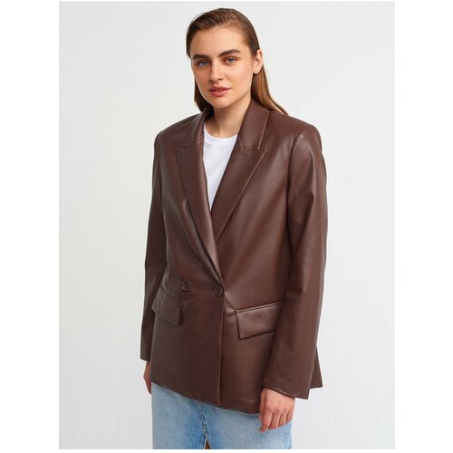 Dilvin 6939 Leather Jacket-brown Slike