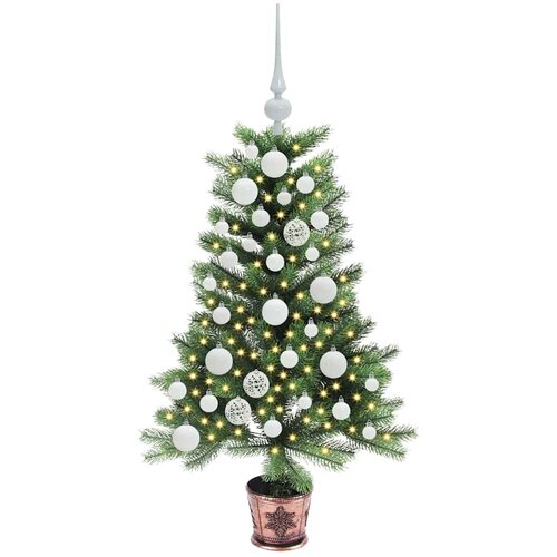  Božićno drvce s 150 LED svjetlima s stalakom Zelena 90 cm PE Slike