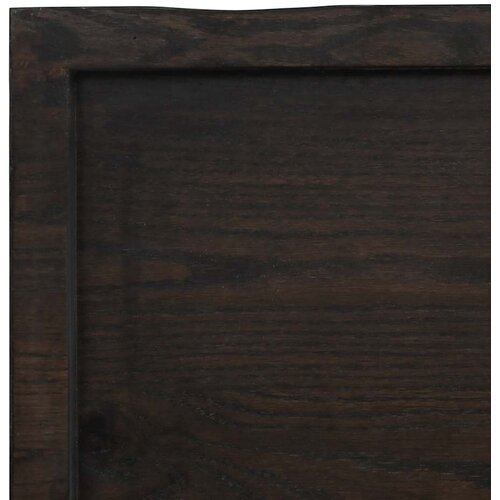 Stolna ploča tamnosmeđa 140x40x(2-4) cm obrađena hrastovina Slike