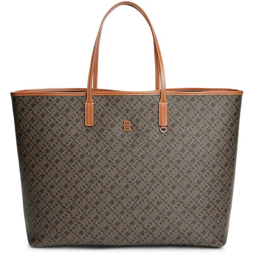 Tommy Hilfiger Nakupovalna torba rjava / konjak / svetlo siva / črna Cene