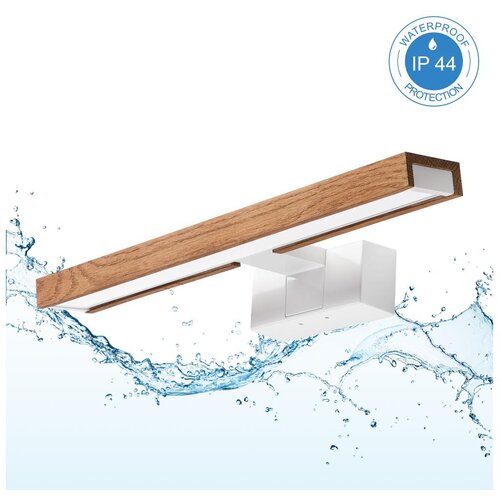Brilagi LED kupatilsko osvetljenje za ogledalo 3u1 WOODY MIRROR LED/8W/230V IP44 bela/hrast tre&amp;scaron;nja Slike
