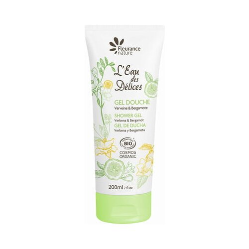 Fleurance Nature L'Eau des Délices gel za prhanje verbena in bergamotka - 200 ml Cene