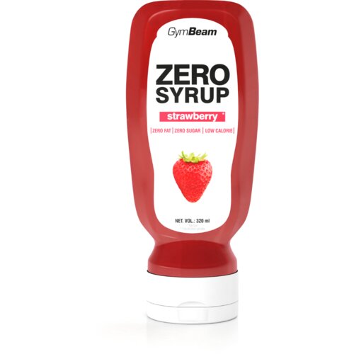 GymBeam ZERO SYRUP Strawberry Slike