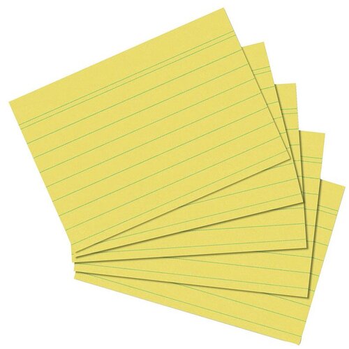 Herlitz Kartica A5, diktando, set 1/100, 170 gramski papir, žuta Cijene