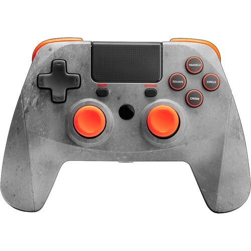 Snakebyte žični kontroler sivo-oranžne barve za PS4 Slike
